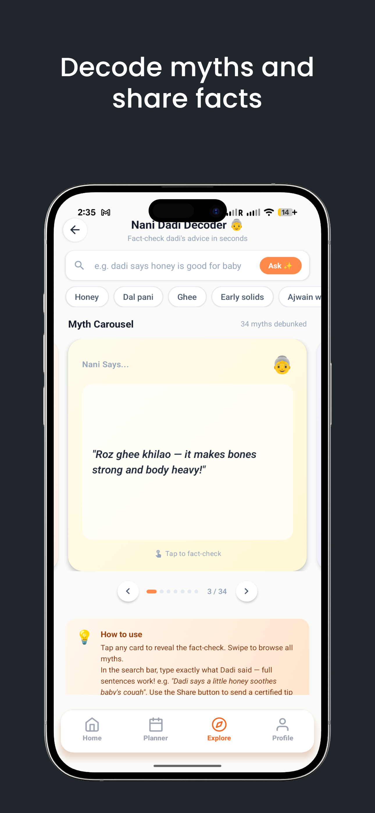 Nani Dadi decoder helper tool